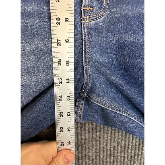 Old Navy Womens High Rise Rockstar Skinny Jeans Size 16 Blue Built In Warm - Picture 7 of 9